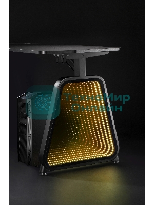 Стол игровой Cactus CS-GMD-BK-RGb столешница МДФ, черный каркас черный 136x60x75 см