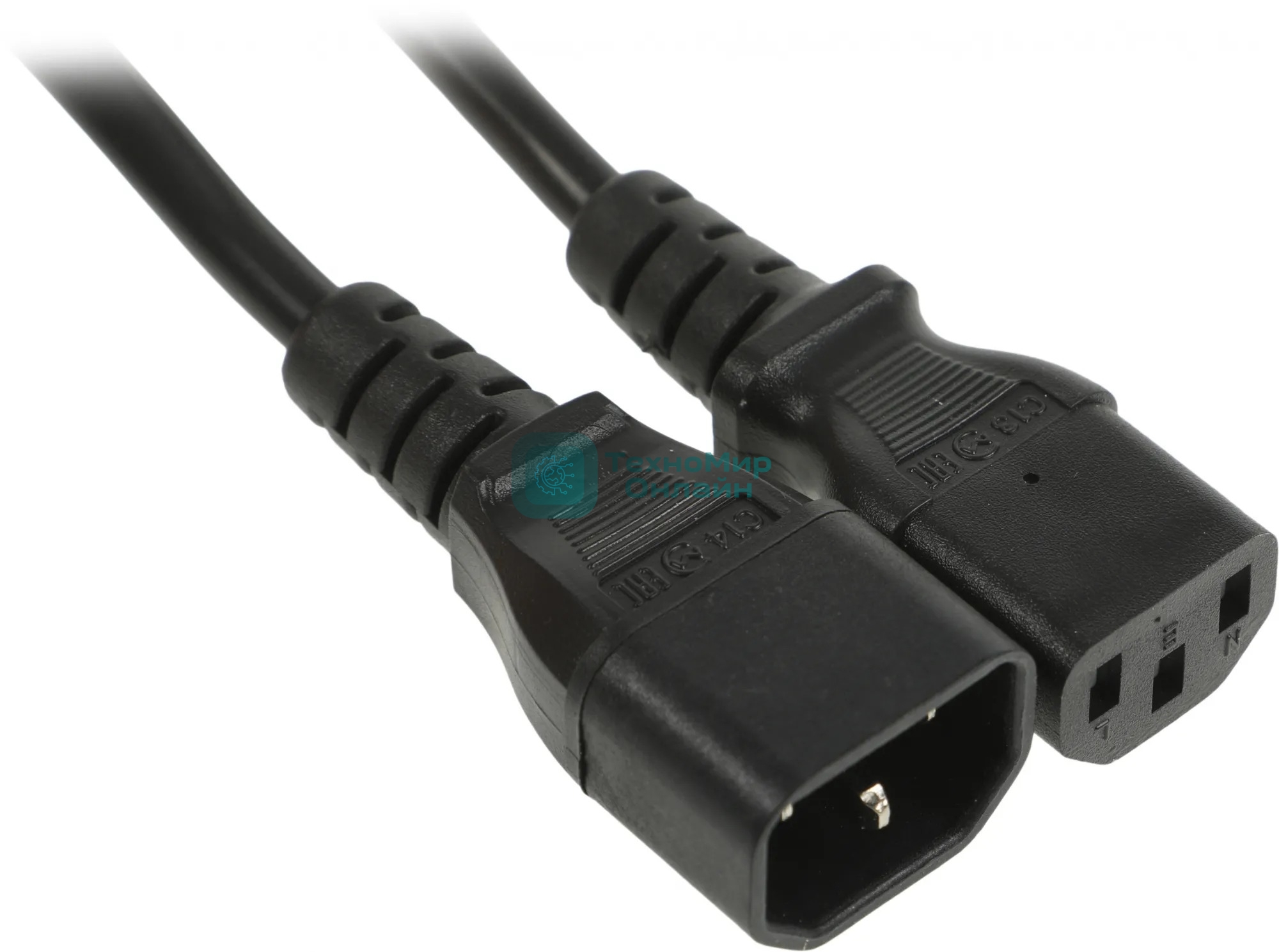 Шнур сетевой Rexant IEC 320 C13 – IEC 320 C14 3x1,0мм², 1,8 м