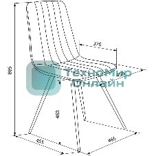 Стул для дома Бюрократ CH-K6_4 комплект 4 шт Holland 18 металл черный на ножках