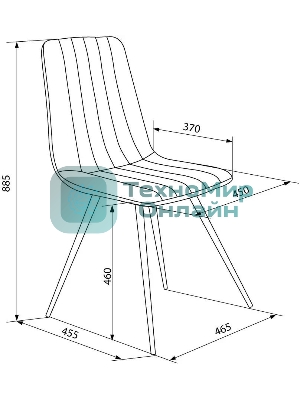 Стул для дома Бюрократ CH-K6_4 комплект 4 шт Holland 18 металл черный на ножках