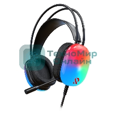 Гарнитура SmartBuy VAULT RGB чёрный, проводная, USB, подсветка