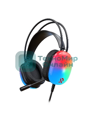 Гарнитура SmartBuy VAULT RGB чёрный, проводная, USB, подсветка