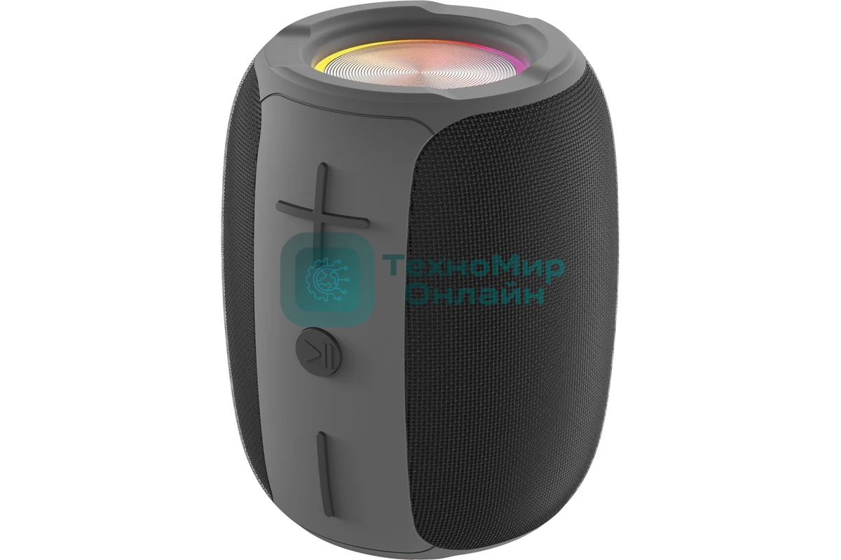 Колонка беспроводная QUMO BatteryBeats BT5.0 5Вт IP64 FM SD USB AUX подсветка 1500мА·ч черный