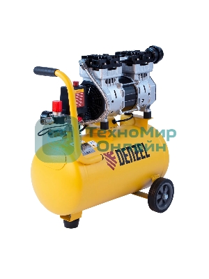 Компрессор Denzel DLS950/24 безмаслянный малошумный 950 Вт, 165 л/мин,ресивер 24 л