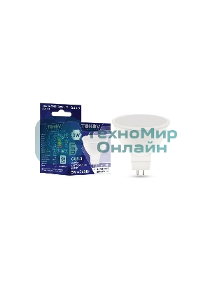 Лампа светодиодная TOKOV ELECTRIC 5Вт Soffit 4000К GU5.3 176-264В