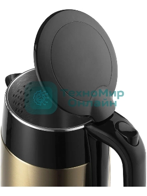 Чайник электрический Redmond RK-M1582 1.7л. 1800Вт золотистый/черный (корпус: нержавеющая сталь)