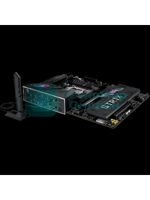 Материнская плата ASUS ROG STRIX B850-E GAMING WIFI, AM5, AMD B850, 4xDDR5, 4xSATA, 5xM.2, 1xPCI-E 5.0 x16, 1xPCI-E 4.0 x16, 1xRealtek 5Gb Ethernet, 1xUSB-C 4, 1xUSB-C 20Gbps, 6xUSB-A 10Gbps, 4xUSB-A 2.0, 3x3.5 мм, 7.1, ATX