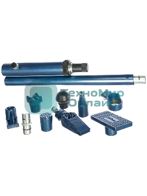 Растяжка гидравлическая Stels 51353 10 т, набор из 17 предметов, 7 сменных насадок, в метал. кейсе