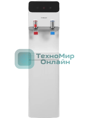 Кулер для воды Hyundai H-WD4231E, верхняя загрузка, нагрев 95 °С, охлаждение 10 °С, белый