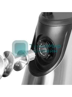 Мясорубка электрическая DELTA LUX DE-600M черный, 3000 Вт, 2.5 кг/мин, реверс, защита от перегрузки, насадки - 6