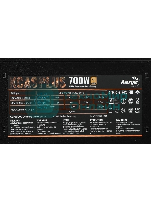 Блок питания Aerocool/Formula AC KCAS PLUS 700, 700Вт, 80 PLUS Bronze, 120мм черный (аналог Aerocool KCAS PLUS 700W)