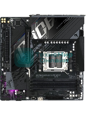 Материнская плата Gigabyte X870M AORUS ELITE WIFI7, AM5, AMD X870, 4xDDR5, 4xSATA, 4xM.2, 1xPCIe 5.0 x16, 1xPCIe 4.0 x4, 1xPCIe 3.0 x2, 1xHDMI, 2xUSB Type-C, 1x2.5Gb LAN, Wi-Fi 7, Bluetooth 5.4, 2xUSB-C USB4, 2xUSB-A 10Gbps, 4xUSB-A 5Gbps, 4xUSB-A 2.0, S/PDIF, 2x3.5 мм, 7.1, mATX