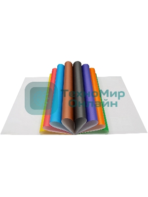 Бумага цветная Silwerhof одност. 8л. 8цв. A4 Монстрики 50г/м2 2диз. обл.бум.офсет скрепка