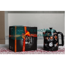 Чайник электрический GARLYN Flower Grace K-400 черный