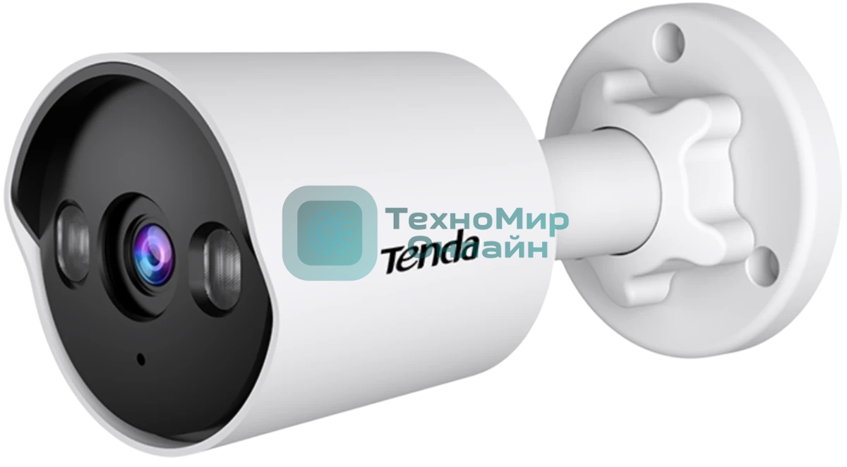 Камера видеонаблюдения цилиндрическая уличная, CMOS, 4Мп, PoE, ночная съемка, датчик движения, IP67