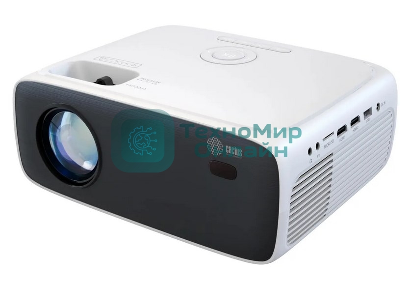 Проектор Cactus CS-PRM.07WT.Full HD LCD 3200Lm LS 320Lm ANSI (1920x1080) 1500:1 ресурс лампы:30000часов 1xUSB typeA 3xHDMI 1.16кг