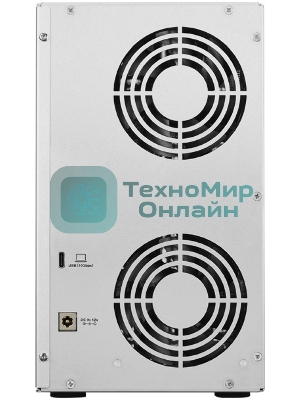 Сетевое хранилище TerraMaster D6-320 DAS tower/JBOD,RAID0,1/up to 2 SATA(3,5' or 2,5')/1xUSB3.2 Type-C gen2/1xPS/1YW