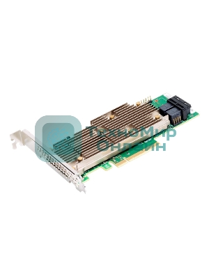 RAID-контроллер Broadcom 9460-8i SGL  (05-50011-02)  PCIe 3.1 x8 LP, SAS/SATA/NVMe, RAID 0,1,5,6,10,50,60, 8port(2 * int SFF8643), 2GB Cache, 3508ROC