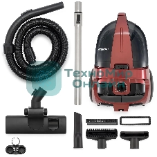 Пылесос Hyundai HYV-C2645 красный/черный, 380/2200 Вт, уборка сухая, пылесборник контейнер 3,5 л