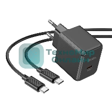 Сетевое зарядное устройство HOCO (6942007603843) CS13Aaa 1Type-C PD 20W, черный