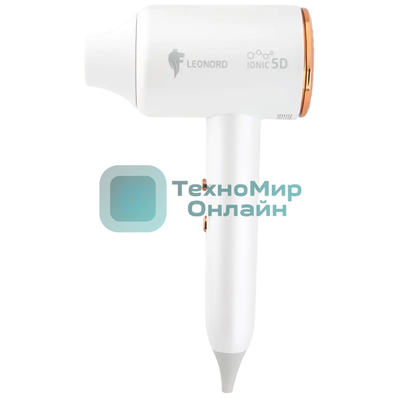 Фен LEONORD LE-1213 белый, 2000 Вт, ионизация