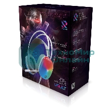 Гарнитура SmartBuy VAULT RGB белый, проводная, USB, подсветка