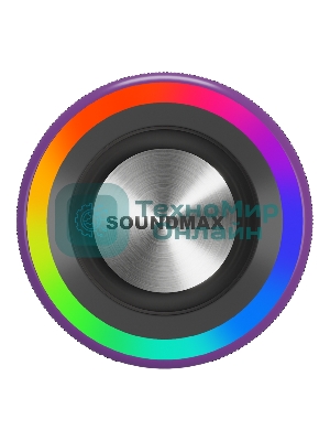 Портативная колонка Soundmax SM-PS5024B(фиолетовый)