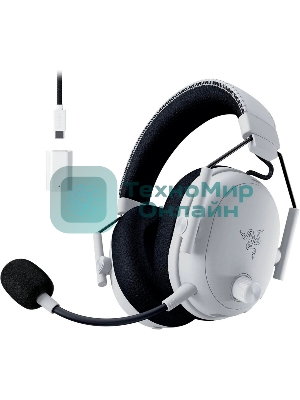 Гарнитура Razer BlackShark V3 Pro белый, беспроводная + проводная, радиоканал, до 70 ч