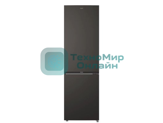 Холодильник Candy CFN6200BO черный обсидиан двухкамерный 243/91л морозилка снизу, No Frost