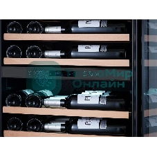 Винный шкаф Libhof SMD-110 черный, 318 л, 2 отсека, 110 бут., класс A
