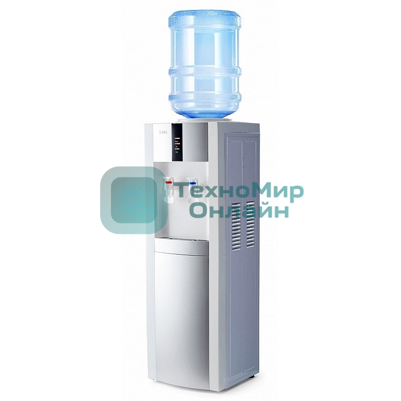 Кулер для воды AEL LС-AEL-47b, верхняя загрузка, нагрев 95 °С, охлаждение 5 °С, белый/серебристый