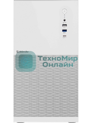 Компьютерный корпус Defender Apex Metal белый, mATX,Type C(3.0),USB3.0