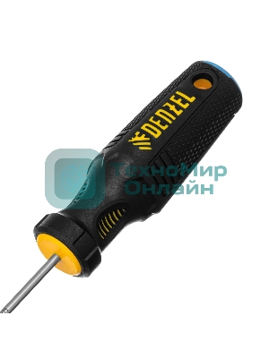Отвертка Denzel SL3х75 мм, S2, 3к рукоятка