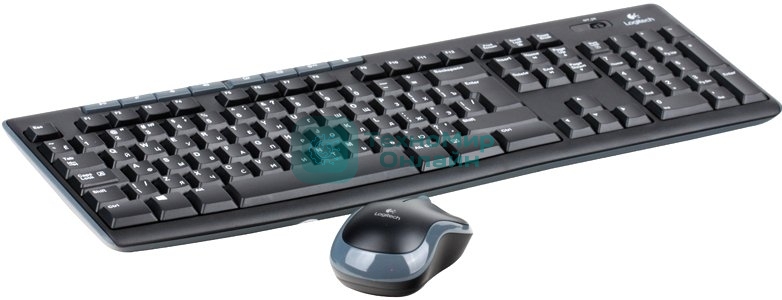 Комплект клавиатура+мышь Logitech MK270 беспроводной, USB, 1000 DPI, чёрный