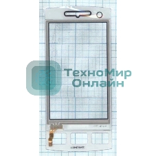 Сенсорное стекло (тачскрин) для Philips W725, черное