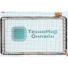 Сенсорное стекло (тачскрин) FM102201KA, черное