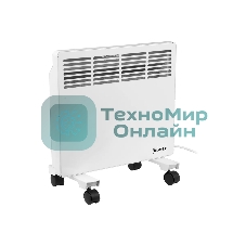 Конвектор электрический MTX КМ-1000.1 белый, 1000 Вт, 15 м2, термостат