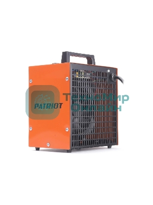 Тепловентилятор электрический Patriot PT Q 5S, оранжевый/черный, 3000 Вт, 25 м2, термостат