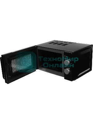 Микроволновая печь Galanz MOS-2401FMB черный, 20 л, 800 Вт, поворотный механизм