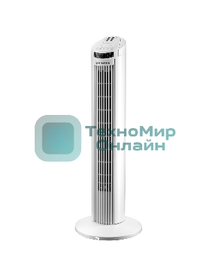 Колонный вентилятор BRAYER BR4958WH, механ.упр.,пульт ДУ,вращение90°,мощ-ть50Вт,защита от перегрева