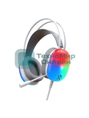 Гарнитура SmartBuy VAULT RGB белый, проводная, USB, подсветка