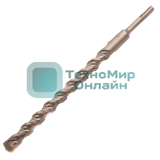 Бур по бетону Denzel двойная спираль, Cobalt W-tip, 20x310 мм, SDS PLUS