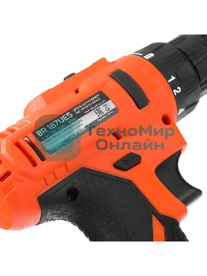 Дрель-шуруповерт Patriot BR 187UES, 18 В, 2 Ач, 25 Нм, щеточный