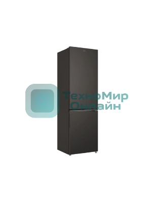 Холодильник Candy CFN6200BO черный обсидиан двухкамерный 243/91л морозилка снизу, No Frost