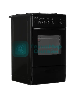 Плита газовая Лысьва ГП 400 МС СТ-2у черный, конфорок 4 шт, духовка 57 л, 50 см x 85 см x 60 см (без крышки)