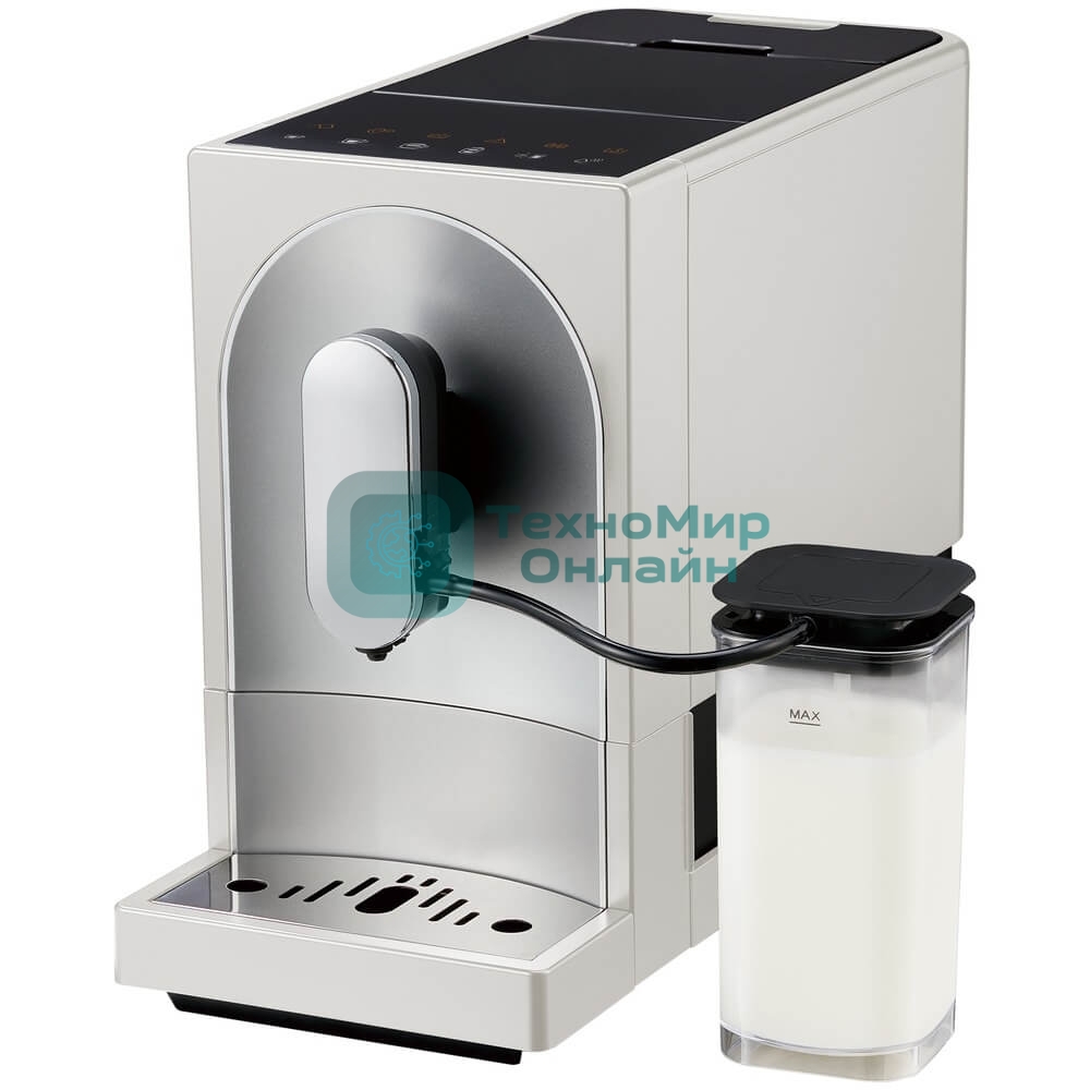 Кофемашина автоматическая Maunfeld MF-A8021CWH белый, исп. кофе - зерновой, 1.1 л, 1470 Вт, 19 бар