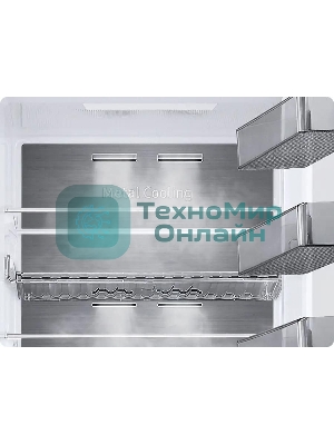 Холодильник Samsung RB38C600DSA/EF серебристый двухкамерный 276/114л морозилка снизу, No Frost