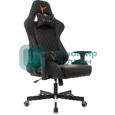 Кресло Knight ARMOR черный, экокожа, 120 кг, механизм качания