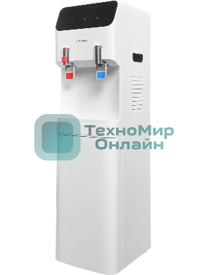 Кулер для воды Hyundai H-WD4231E, верхняя загрузка, нагрев 95 °С, охлаждение 10 °С, белый