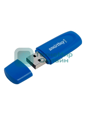 Флешка USB Smartbuy Scout Blue (SB016Gb2SCB), 16Gb, USB 2.0, R/W 15/12, синий